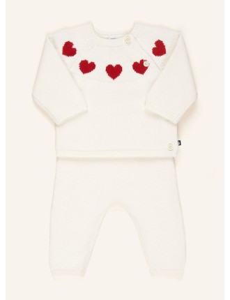 PETIT BATEAU Set: Pullover und Strickhose BABY